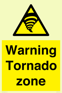 Warning Tornado zone